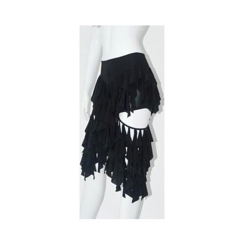 Exotic dance, more lotus leaves, revealing legs, even underwear, ultra dynamic Latin dance, practice dance skirt, S12077
