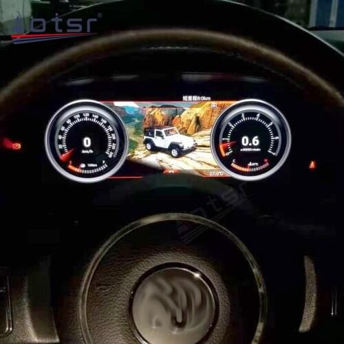 12.3" For Jeep Wrangler 3 JK 2010 - 2017 LCD Android Car Instrument Dashboard Display auto HeadUnit GPS Navigation HD Multimedia