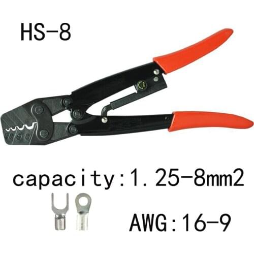 Strength-saving Terminal Crimping Tools HS-8 for 1.25-8mm2 Cable lugs crimper pliers dropshipping