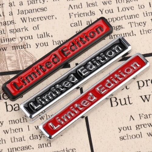 3D Metal Chrome Limited Edition Car Sticker motorcycle stickers Badge Decal Emblem for Honda Suzuki Kawasaki HARLEY