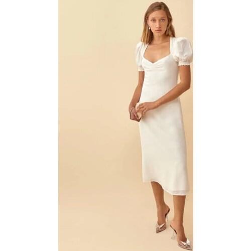 MUICHES White Summer Dresses