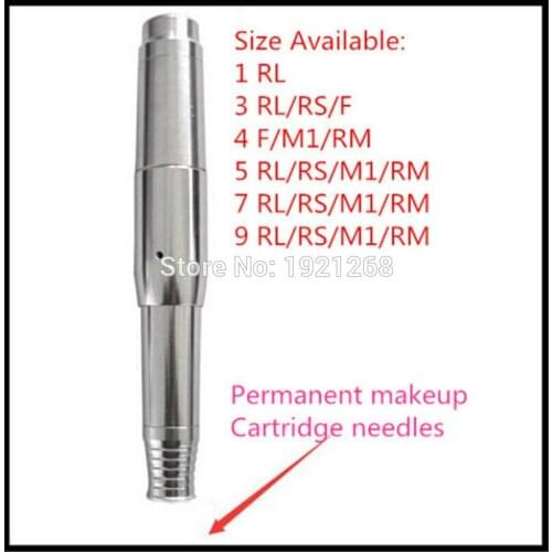 50piece/ lot 9RL Disposable Sterilized needle professional digital eyebrow eyeline body tattoo round liner needles free ship