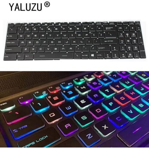Per-key RGB backlit full color English Keyboard for MSI GE65 9SE GE75 Raider 8RE 8RF 8SE 8SF 8SG 9SG 9SE 9SF colorful lap
