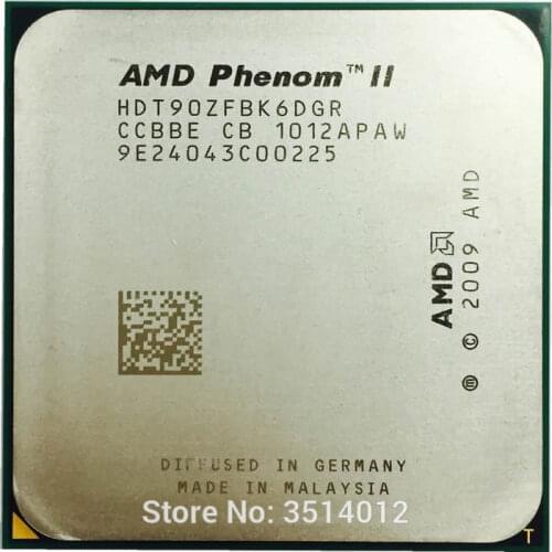 AMD Phenom II X6 1090T Black Edition X6 1090 X6 1090T 3.2 GHz Six-Core CPU Processor HDT90ZFBK6DGR Socket AM3