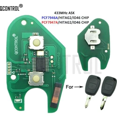 QCONTROL Car Remote Key Circuit Board for Renault Master Trafic Kangoo Nissan Interstar Primastar Vauxhall Vivaro Movano