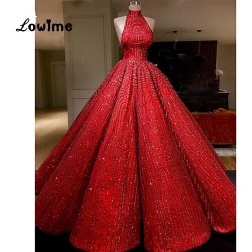 Couture Luxury Evening Dresses Robe De Soiree Dubai Abaya Puffy Prom Dresses High Neck Vestido De Festa Formal Party Dress Gowns