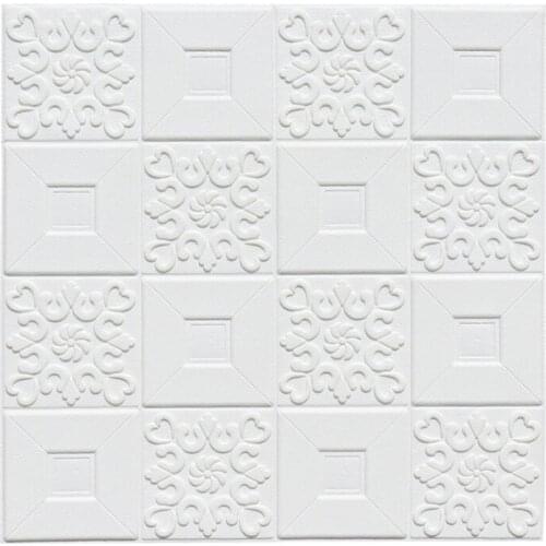 Self-Adhesive Wallpaper 3D Brick Sticker DIY Waterproof Foam For Kids Room Kitchen Roof Ceiling Background Wall Decals