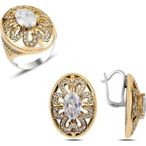 Silverlina Silver Zircon Stone Authentic Set