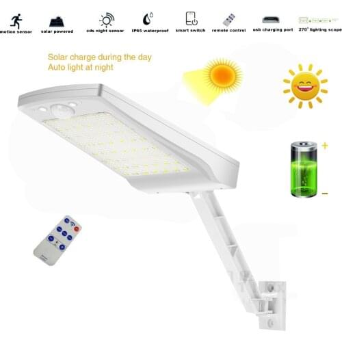Solar light lamp Outdoor Sun Power Garden Lights IP65 PIR Motion Sensor Solar Street Wall Remote Controll Lights