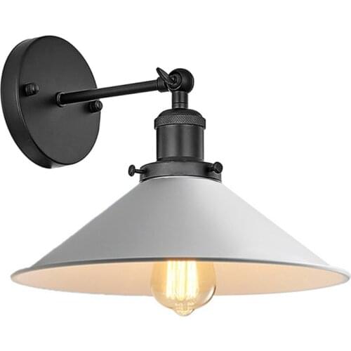 ImDGR Vintage Loft Wall Lamp White Industrial Wall Sconce Light for home Indoor Daily Lighting Nordic Household Room Lights