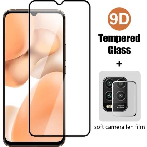 2in1 Tempered Glass For xiaomi poco M3 X3 NFC Screen Protective for Xiaomi Poco F2 C3 M2 Pro X2 glass Camera lens film