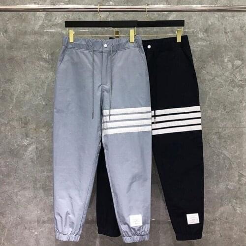 2021 Fashion Brand Sweatpants Men Spring Loose Casual Sports Trousers Panelled Tracksuit Bottoms Jogger Track Pants