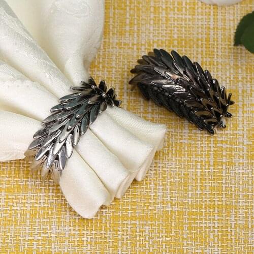 6pcs/lot Chinese napkin buckle sample napkin buckle cloth ring Simple modern western napkin ring