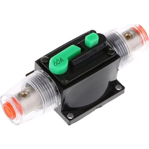 60A Car Audio Insurance,for Auto Car Marine Boat Stereo Switch Audio Inverter System Protection Green Retail