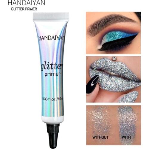 HANDAIYAN Glitter Primer Sequined Primer Eye Makeup Cream Waterproof Sequin Glitter Eyeshadow Glue Korean Cosmetics