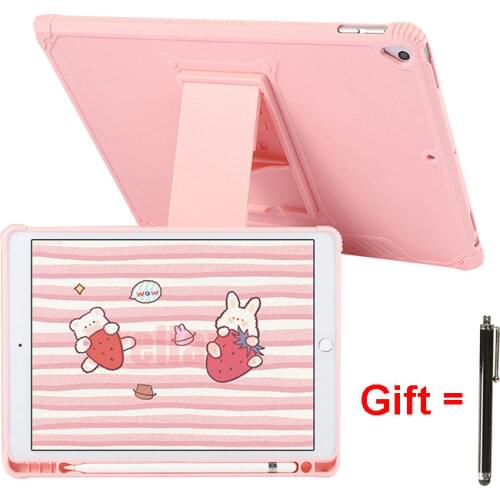 Case for iPad Air 4 10.9 2020 Pro 11 M1 2021 Stand Cover Pencil Holder iPad 9.7"10.2"10.9"7.9"for iPad 2017 2018 2019 Air 4 Case