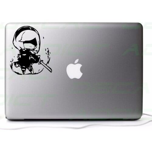 For Nier Automata Chibi YoRHa No.2 Type B Vinyl Decal Sticker Car Laptop Console