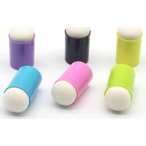 40pcs Finger Sponge Daubers colorful Fingerpaint Drawing Sponge Foam Finger Chalk Ink DIY Crafts Scrapbooking Painting Tool