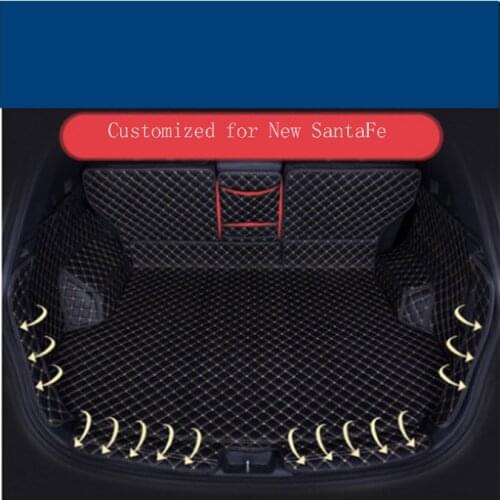 Custom car trunk mats made for Hyundai New SantaFe heavy duty anti skid high quality case car-styling carpet rugs liners (13-19)