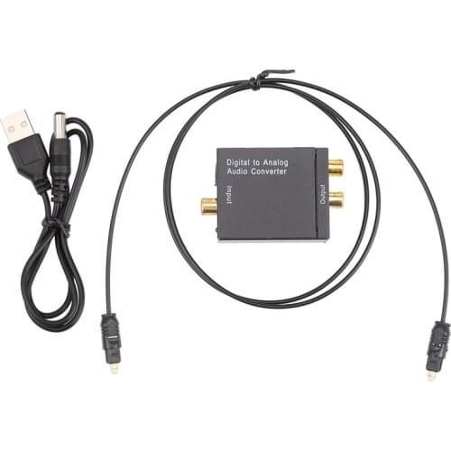 New Digital Optical Coaxial Toslink Signal to Analog Audio Converter Adapter RCA SV