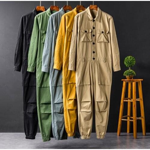 Japanese Overalls Beam Foot Harem Pants Mens Autumn Multi-pocket Tooling Jumpsuit Men And Women Couple Hip-hop Strap Bib Pants
