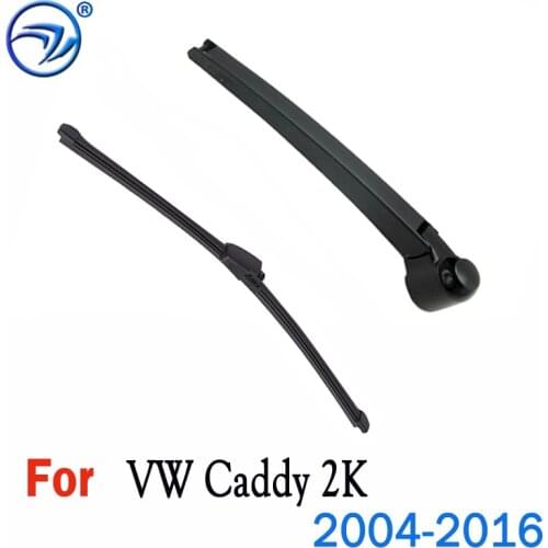 Wiper 16" Rear Wiper Blade & Arm Set Kit Fit For VW Caddy 2K 2004-2016 Windshield Windscreen Rear Window