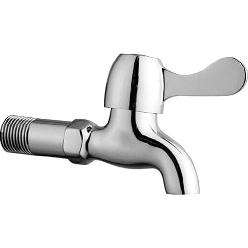 L15103 - Luxury Wall Mounted Chrome Color Brass Bibcock