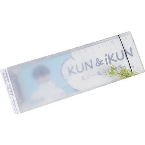 Creative Idol Star Hand Painting Paper Organizer Booklet Clear Binder For Cards Kpop 45*15cm Card Holder Paper Storage