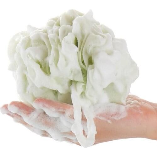 Loofah Bath Ball Mesh Sponge Shower Accessories Bathroom Supplies PE Bath Flower Super Soft 1 PC N1105