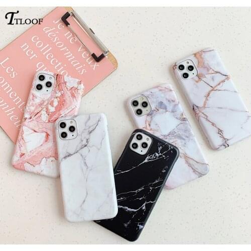 Marble Silicone cover Etui For iPhone 12 11 Pro MAX case For iphone 7 8 6 6s Plus X XS XR XS MAX 12 Mini SE 2020 Soft phone case