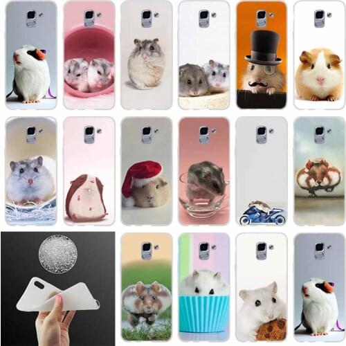 Soft silicone Phone case Cover funny Hamster FOR Coque Samsung Galaxy J6 J4 J8 J7 2018 Plus J3 J5 J7 Prime Pro 2017 2016 Casse