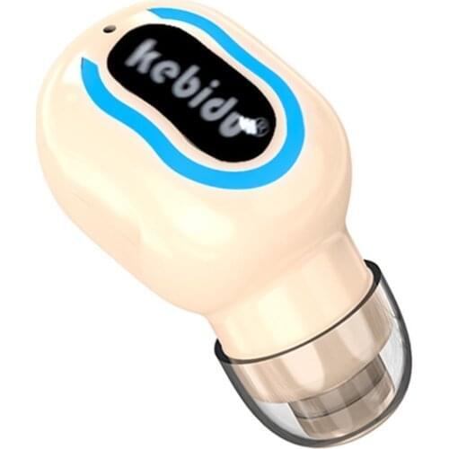 Kebidu In-ear HD Stereo Music Headset Unilateral Mini Bluetooth 5.1 Headset Long Standby Sports Gaming Earplugs With Microphone