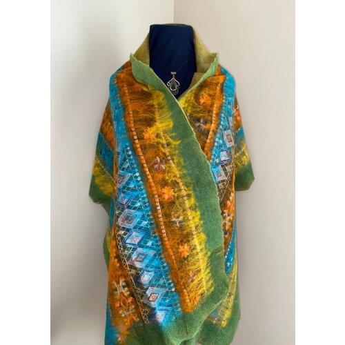 2021 new spring women scarf shawl wool silk handmade quality hot scarf table cloth Turkish crafts felt scarf accessories