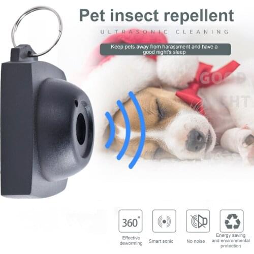 Pet New Ultrasonic Insect Flea Tick Lice Repellent Intelligent Frequency Pet Supplies Mosquito Repellent Device For Dog Cat