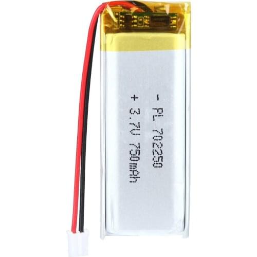 Mejuew 3.7V 750mAh 702250 Rechargeable Lipo Battery with JST Connector