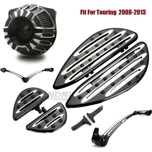 Foot boards Floorboards Shifter Levers Brake Arm kits Air Filter For harley 2008-2013 Electra glide Standard FLHT FLHX FLTR FLHR