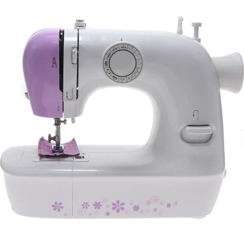 1803 Mini 12-needle sewing machine home multi-function two-wire two-speed manual semi-automatic repair machine LED
