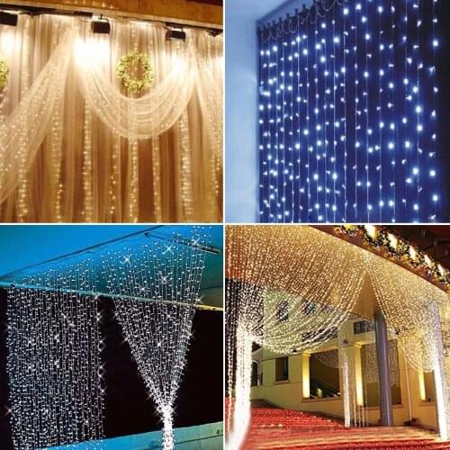 Curtain light 600 led light string of uefa rules 220 v6 * 3 m series of indoor and outdoor waterproof curtain lamp