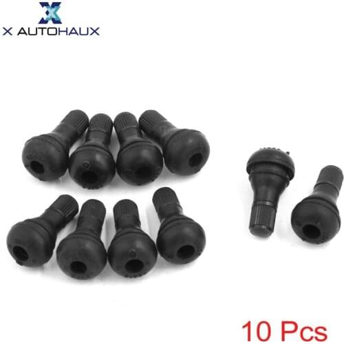 X AUTOHAUX 10Pcs Tr412 Rubber Tubeless Tire Stubby Valve Stems For ATV Car Motorcycle Thread Diameter : 7.5mm/ 0.3 inches Stem