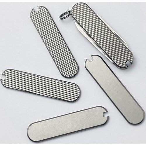 58MM Titanium Alloy Patch DIY Tool Knife Handle Material For 58mm Knife