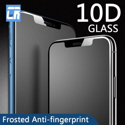 10D No Fingerprint Matte Tempered Glass for iPhone 12 11 Pro X XR XS MAX Screen Protector for iPhone 12 6 7 8 Plus Frosted Glass