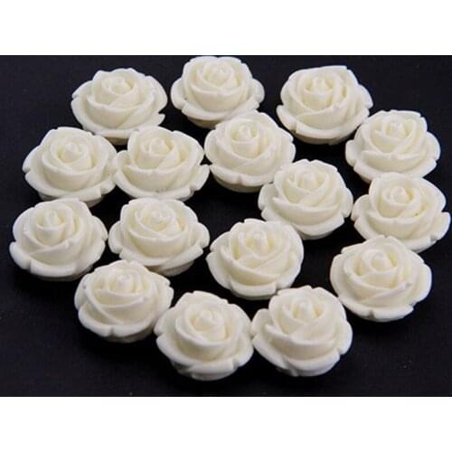 12x20mm Lotus Flower Big Hole Resin Beads Pendant Necklace Bracelet Earring Jewelry Findingds Decor