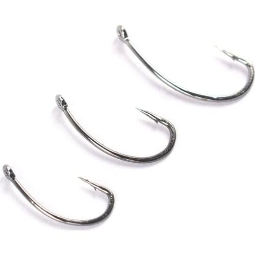 20pcs High-carbon Steel Fishing Crank Hooks With Barb Carp Fishing Accessories Parts Outdoor Sports Fishing Tools