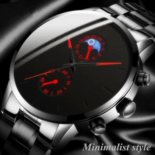 2020 Fashion Casual Mens Quartz Wristwatches Luxury Business Watches Stainless Steel Belt Watch for Man Clock Relogio Masculino
