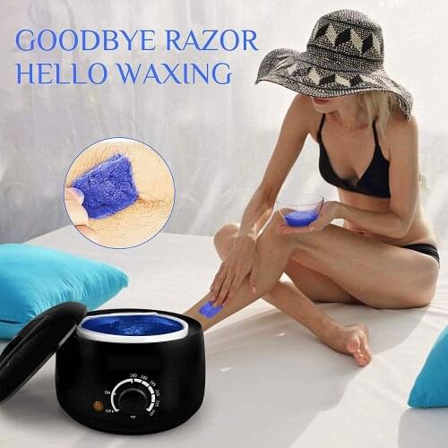 3IN1 Hair Removal Wax Melting Machine Heater 100G Wax Bean 10Pcs Wood Paste Hair Removal Machine Waxing Kit Wax Heater