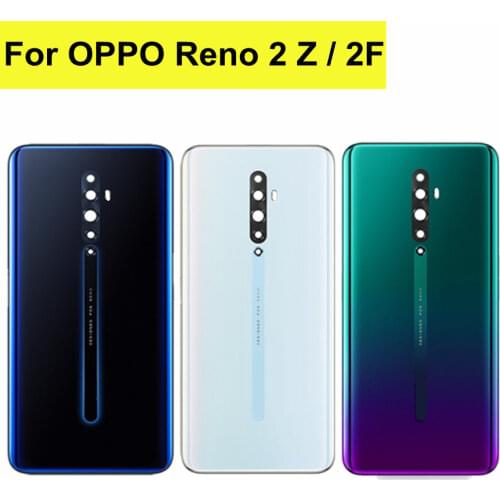 6.53" For Oppo Reno2 Z Reno2Z Reno 2Z Reno 2 Z F Back Battery Cover Door Housing case Rear Glass Repair parts