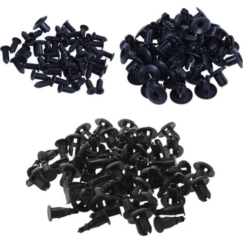 80 Pcs Car Parts :30 Pcs 10Mm Bumper Clips for Honda Odyssey Civic Accord S2000 MDX RDX Insight & 50 Pcs Auto 8Mm Hole Press Typ