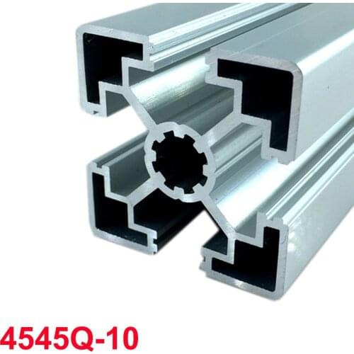 1PC 4545Q-10 EU Aluminum Profile 100-800mm Length 1.5mm Wall Thickness Linear Rail for DIY 3D Printer CNC