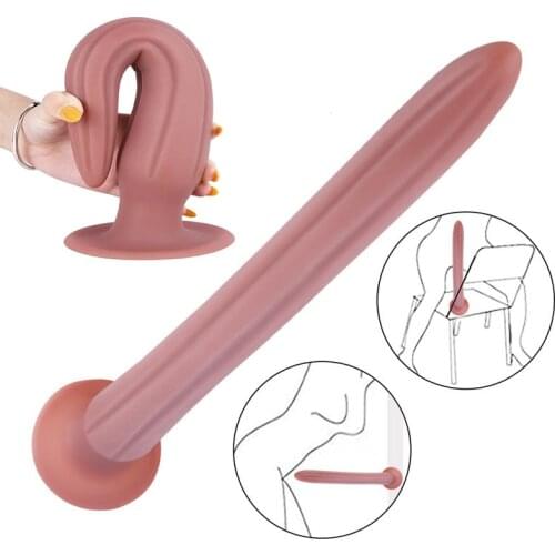 Newest Super Long Anal Plug Huge Butt Plug With Suction Cup G Spot Anal Dildo Man/Women Masturbator Butt Plug Long Dick Anal Toy