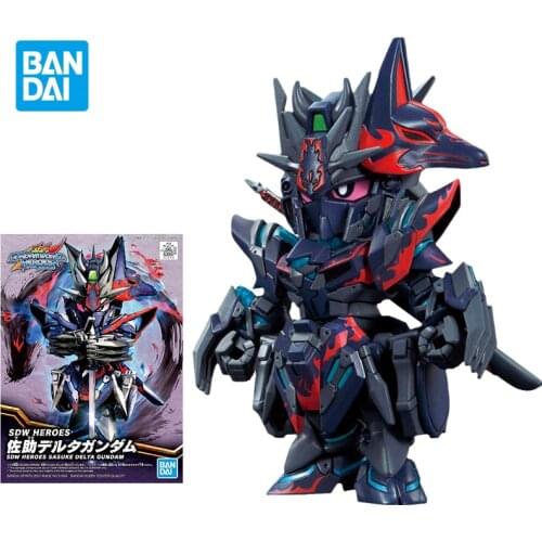 Bandai Figure Assembly Gundam Model BB Warrior SD Sasuke Gundam Ninja Anime Character Action new Doll Collect Gift Toy for Kids